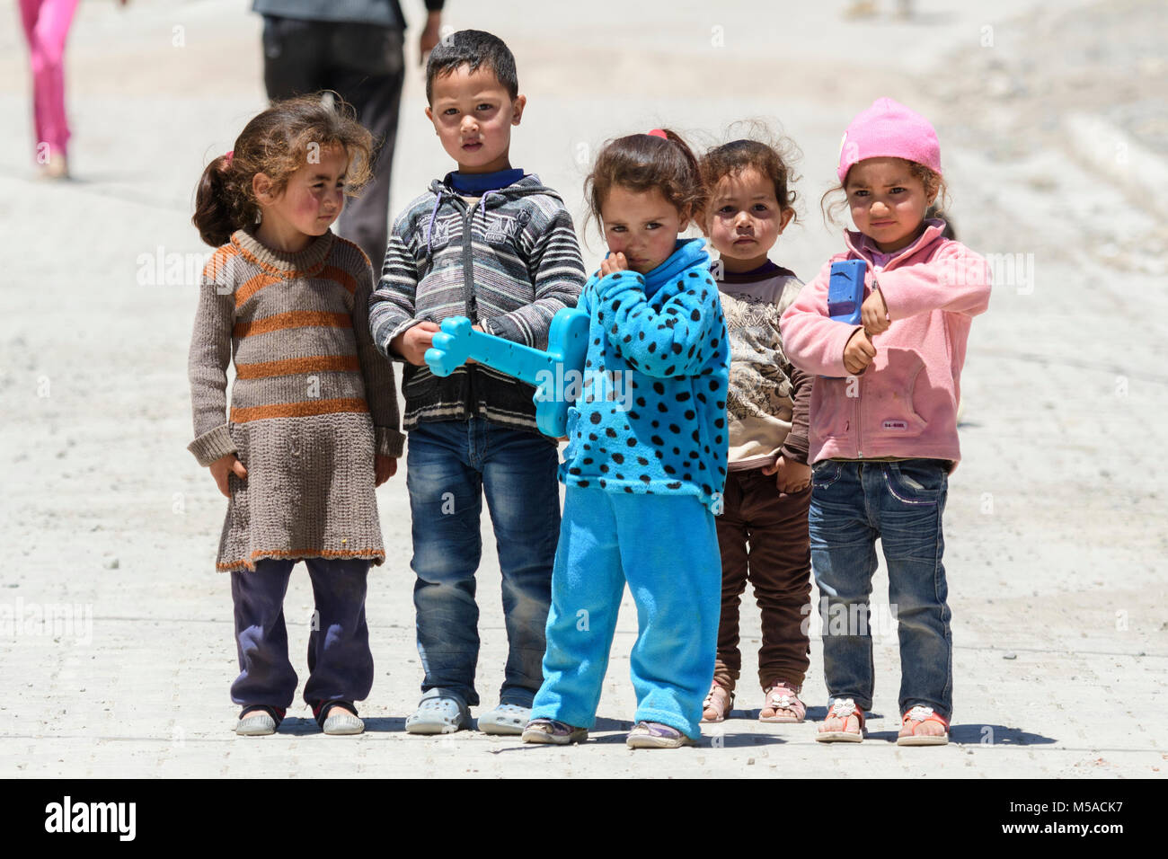 Morocco, Moroccan, children in the Atlas mountains, North Africa