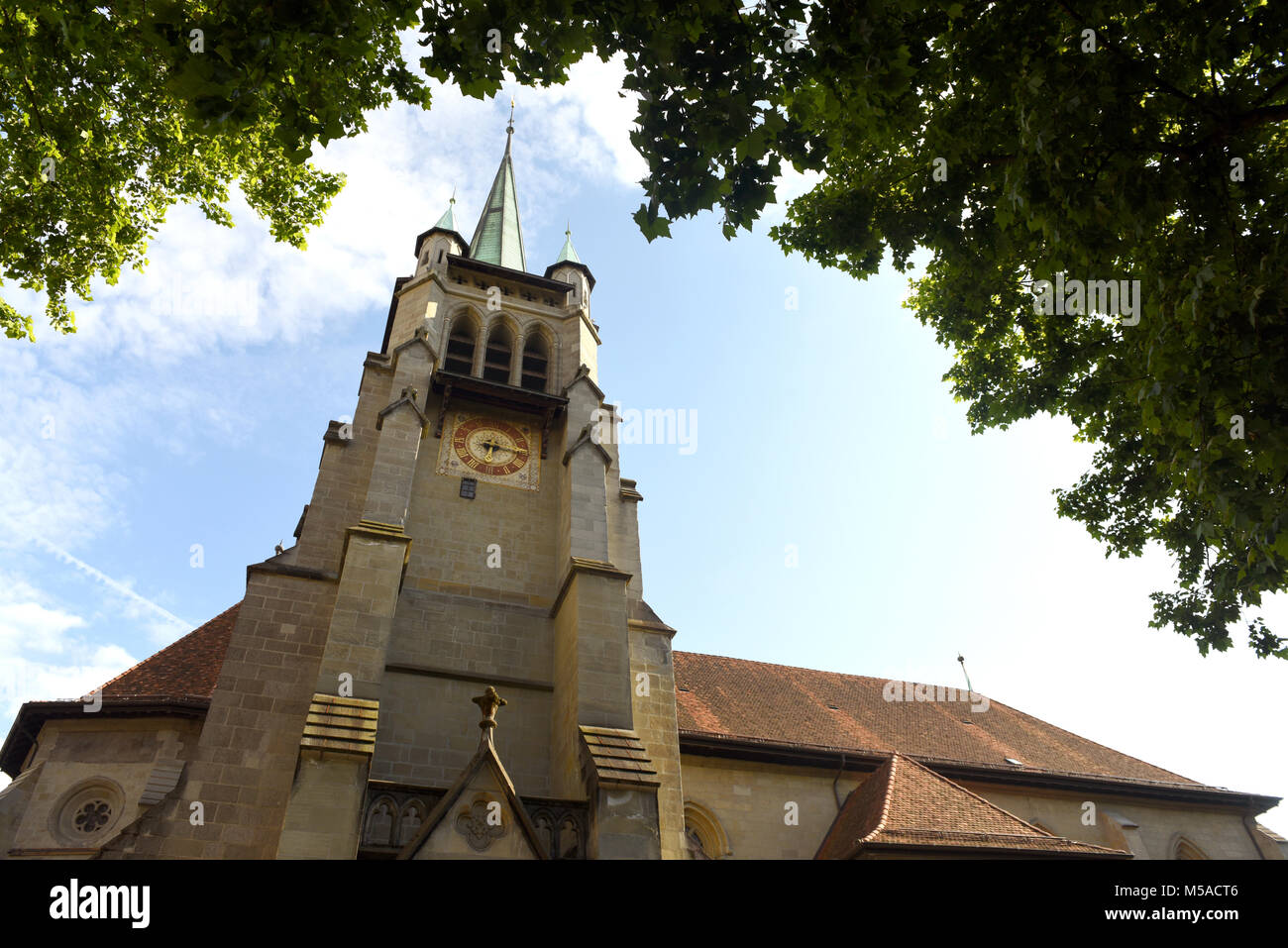 Saint-Francois Church in Lausanne, Switzerland Stock Photo