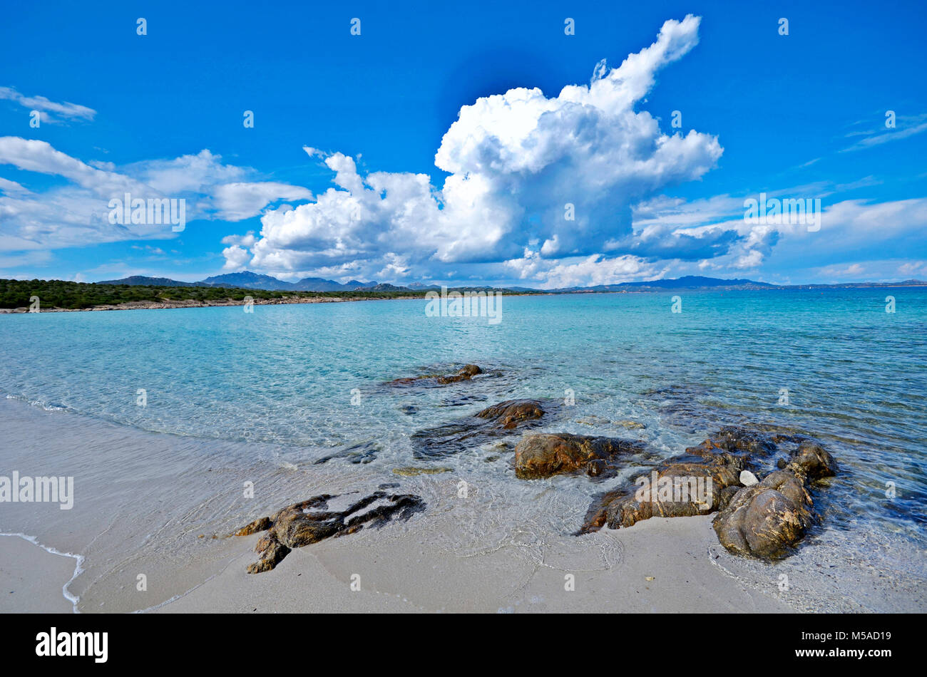 Sardinia, Italy: a beach in the Golfo di Marinella near Golfo Aranci Stock  Photo - Alamy