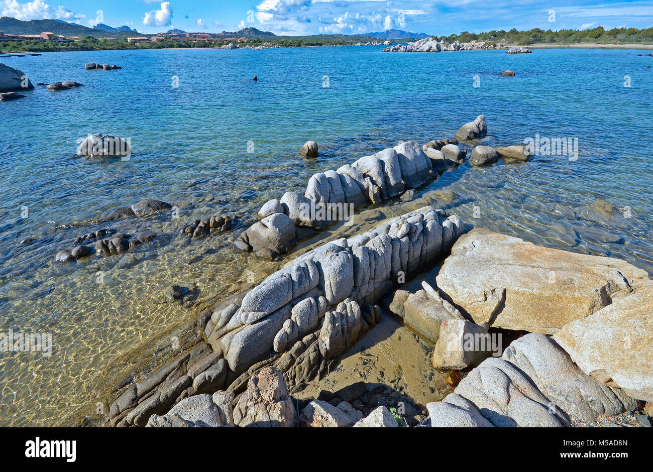 Italian Beaches Rocks Sardinia, Italy: rocks and sea at Beach Stock Photo - Alamy