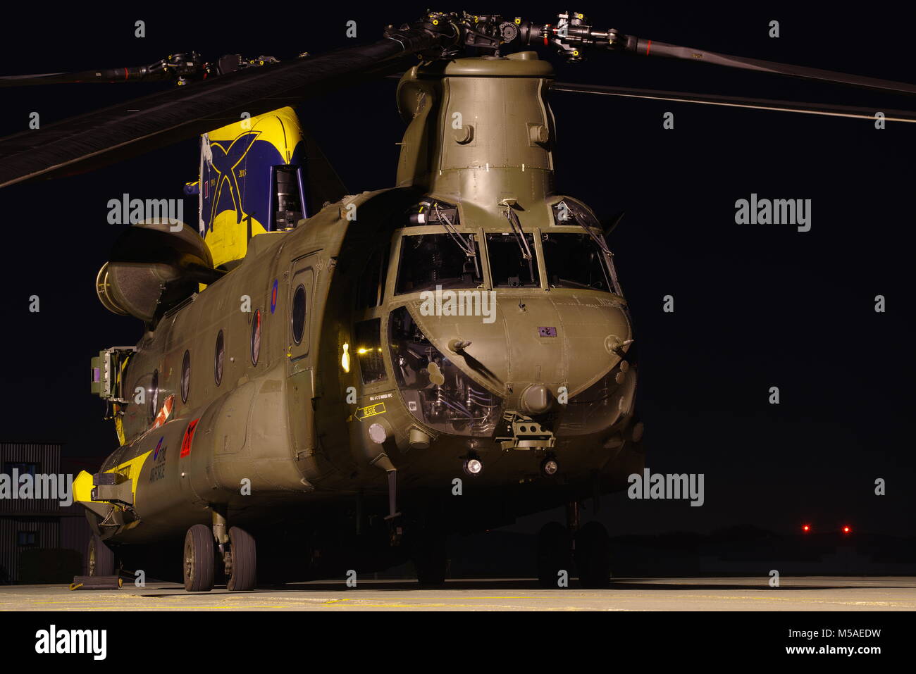 Boeing Vertol CH-47, Chinook Helicopter, RAF Odiham, Stock Photo