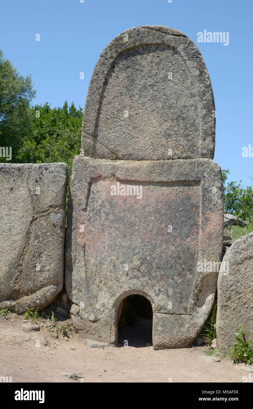 Arzachena, Gallura, Sardinia, Italy:Tombe dei Giganti of Coddu Vecchiu ...