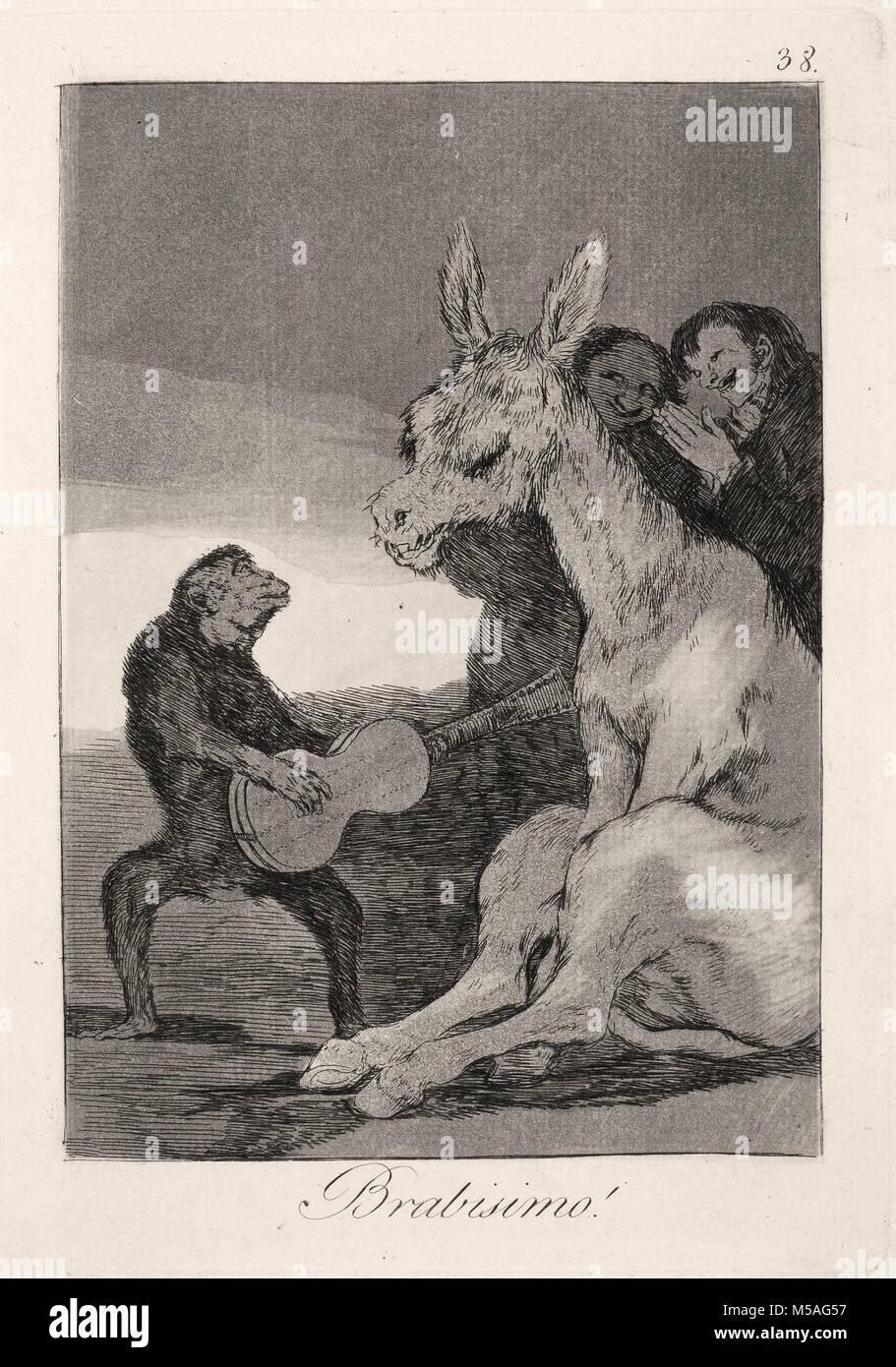 Francisco de Goya - Los Caprichos - No. 38 - Brabisimo! Stock Photo
