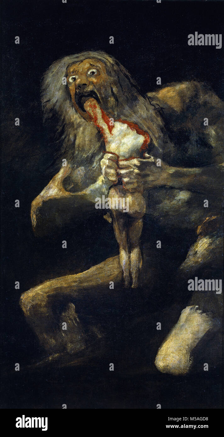 Francisco de Goya - Saturn Devouring One of his Sons Stock Photo