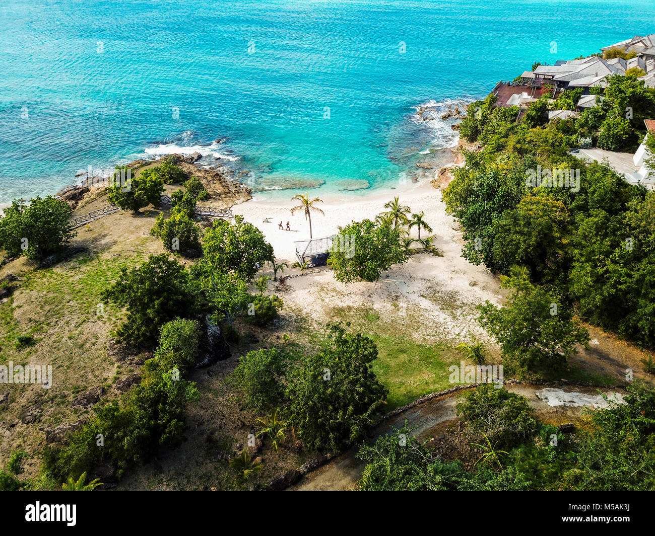 Galley Bay Beach Antigua Stock Photo Alamy