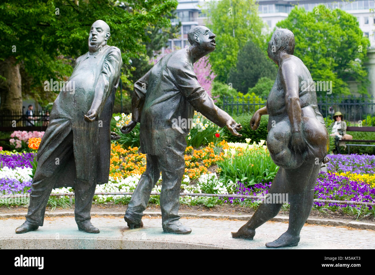 The Geldbrunnen fountain, Aachen or Aix-la-Chapelle, North Rhine-Westphalia, Germany Stock Photo