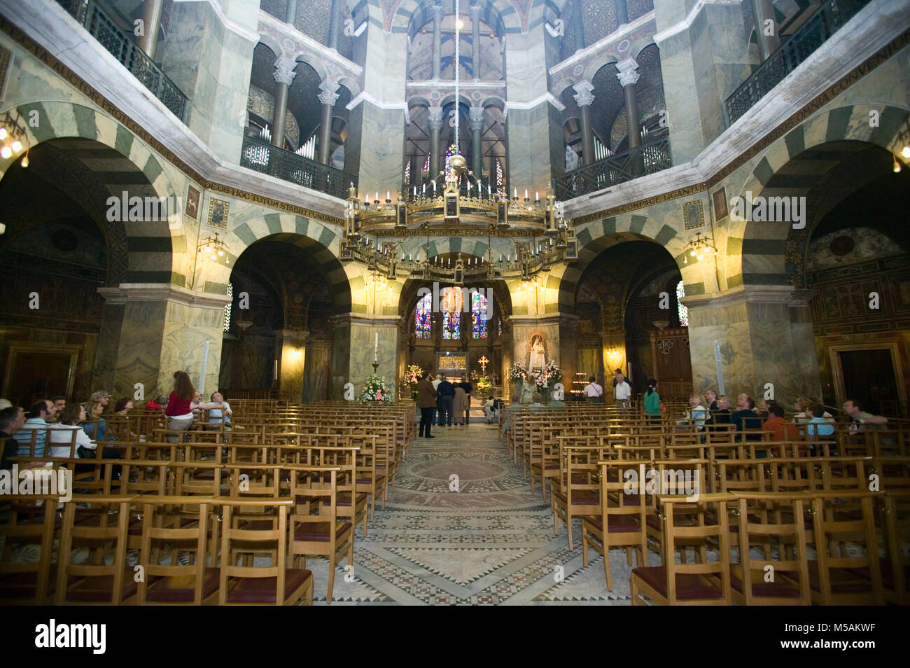 Aachen Cathedral, Aachen or Aix-la-Chapelle, North Rhine-Westphalia, Germany Stock Photo