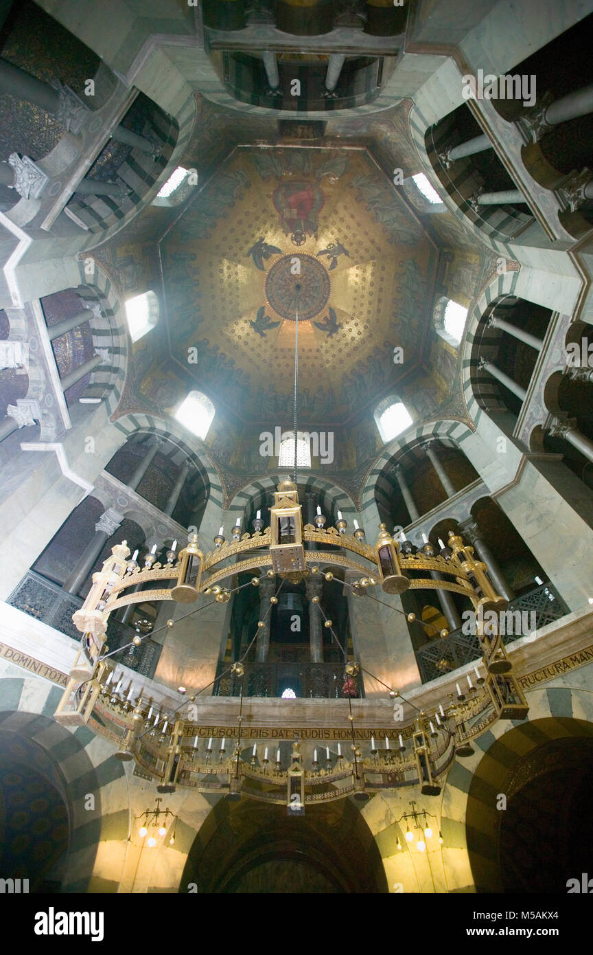 Aachen Cathedral, Aachen or Aix-la-Chapelle, North Rhine-Westphalia, Germany Stock Photo