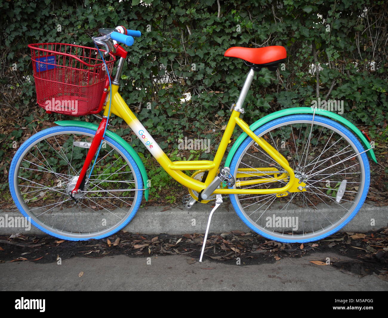Silicon valley google campus bike hi-res stock photography and