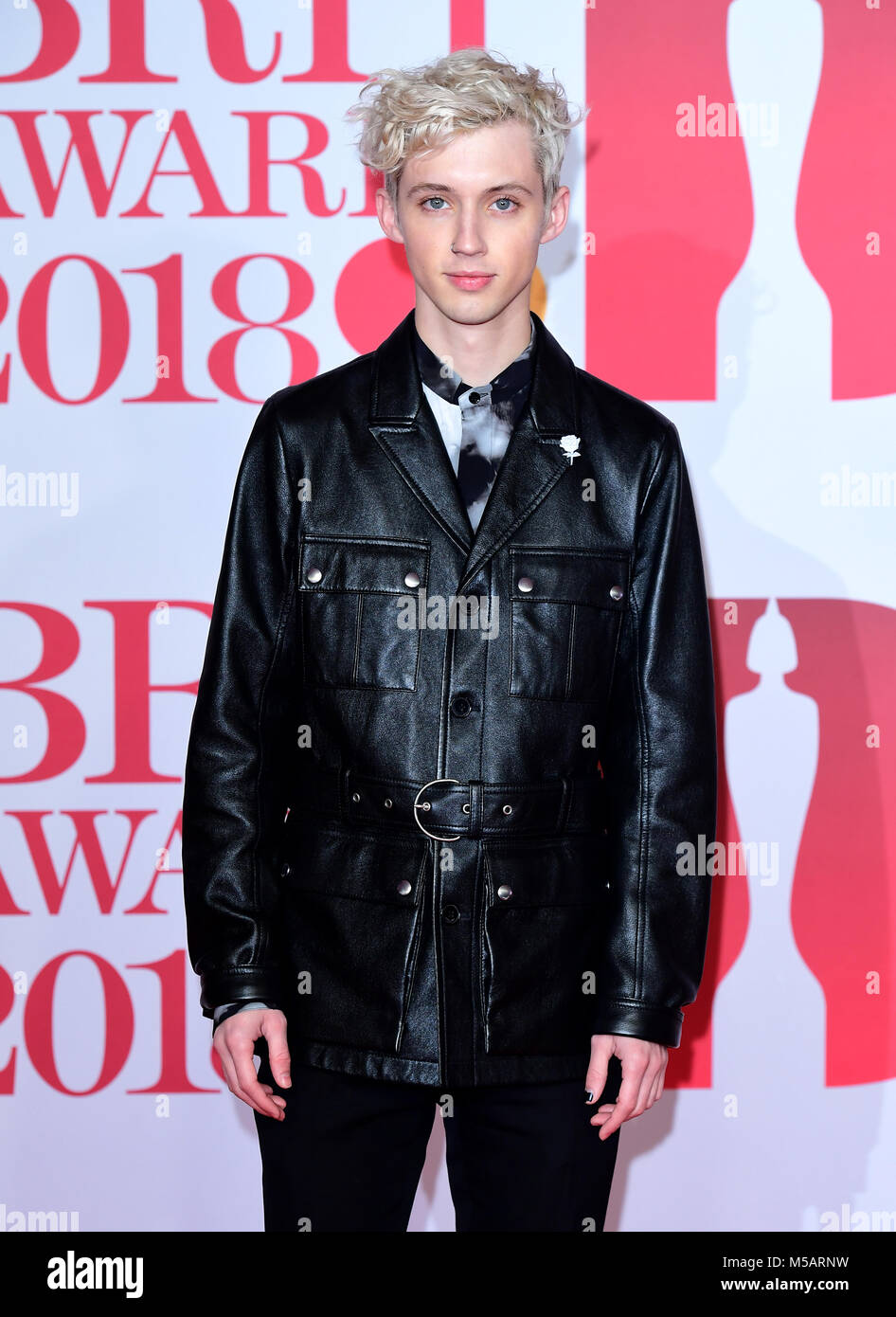 Troye Sivan attending the Brit Awards at the O2 Arena, London Stock ...