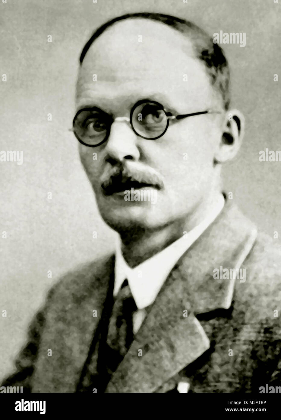 Hans Geiger, Johannes Wilhelm Geiger (1882 – 1945) German physicist, best known as the co-inventor of the detector component of the Geiger counter Stock Photo