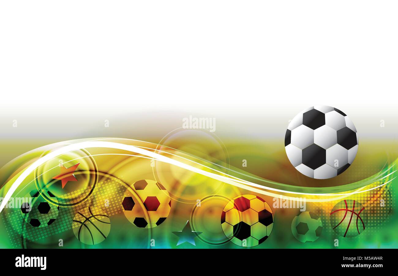 Abstract sports background with soccer ball. Football field Stock Vector  Image & Art - Alamy