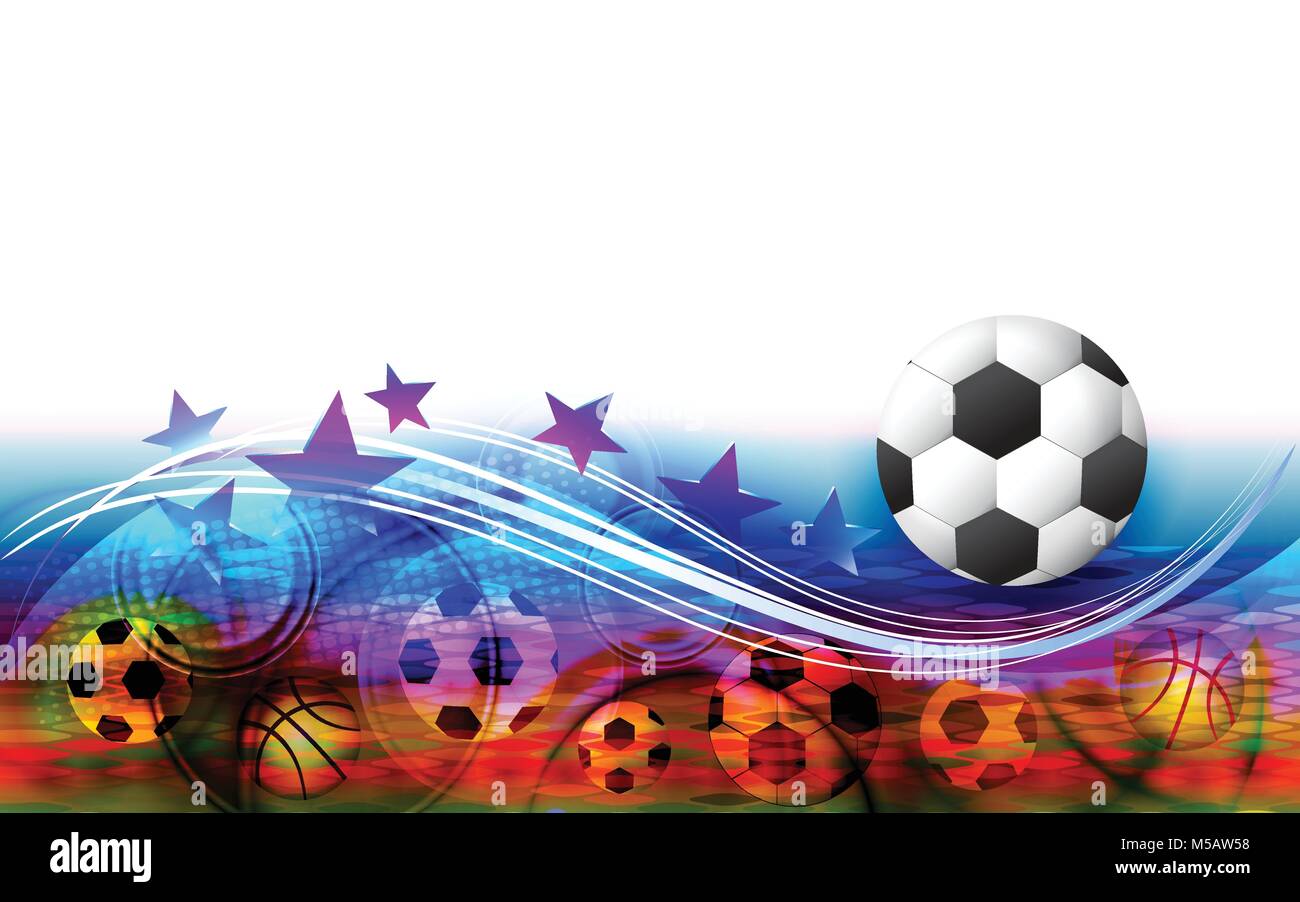 Abstract sports background with soccer ball. Football field Stock Vector  Image & Art - Alamy