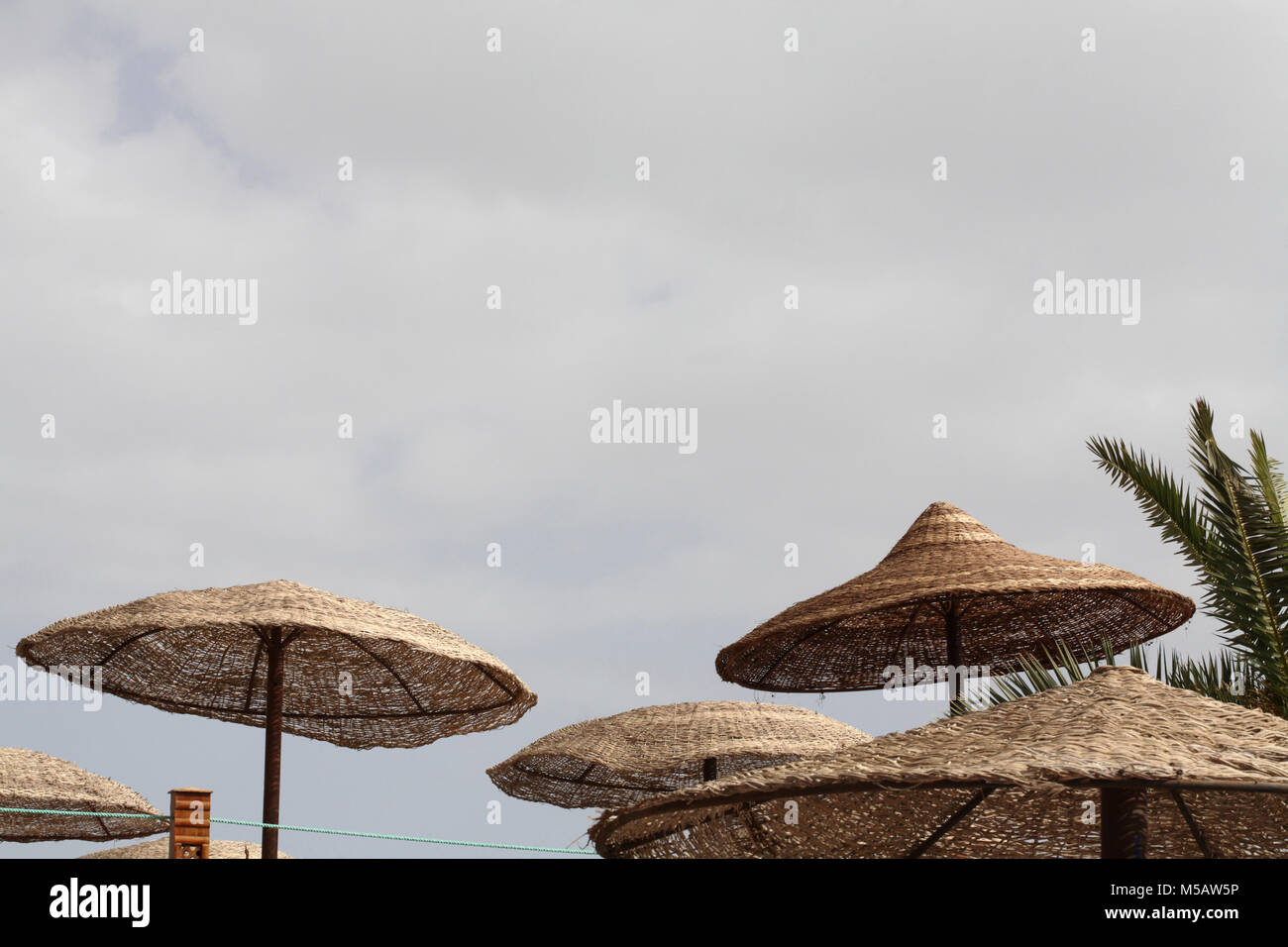 Beach umbrellas, Egypt, Sharm El Sheikh Stock Photo Alamy