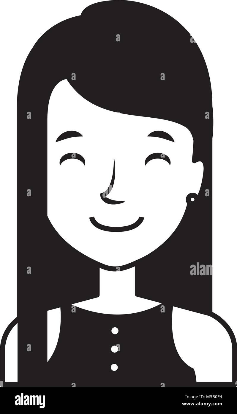 young and casual woman character Stock Vector Image & Art - Alamy