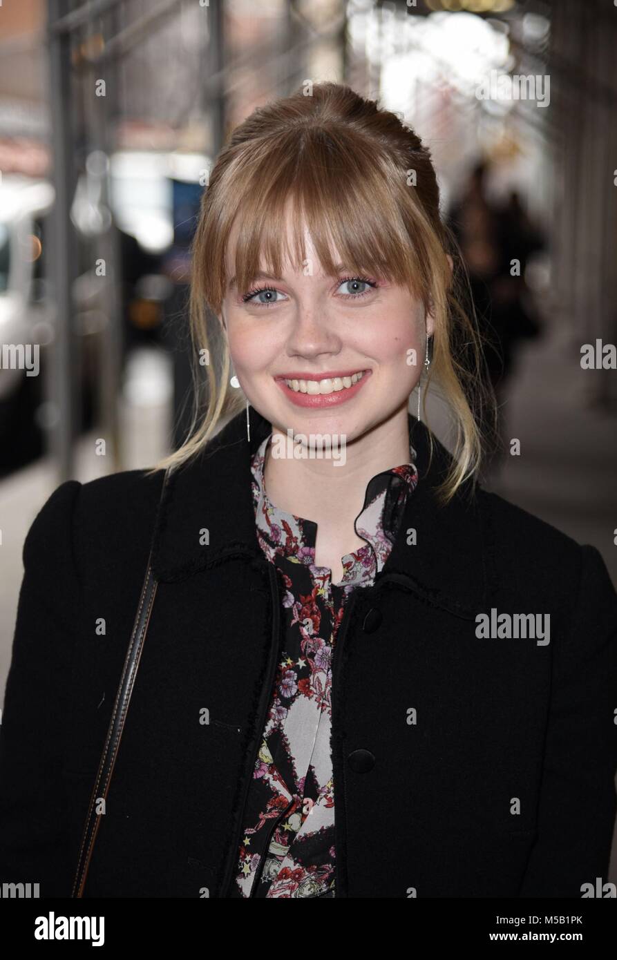 New York, NY, USA. 21st Feb, 2018. Angourie Rice, seen at BUILD Series ...