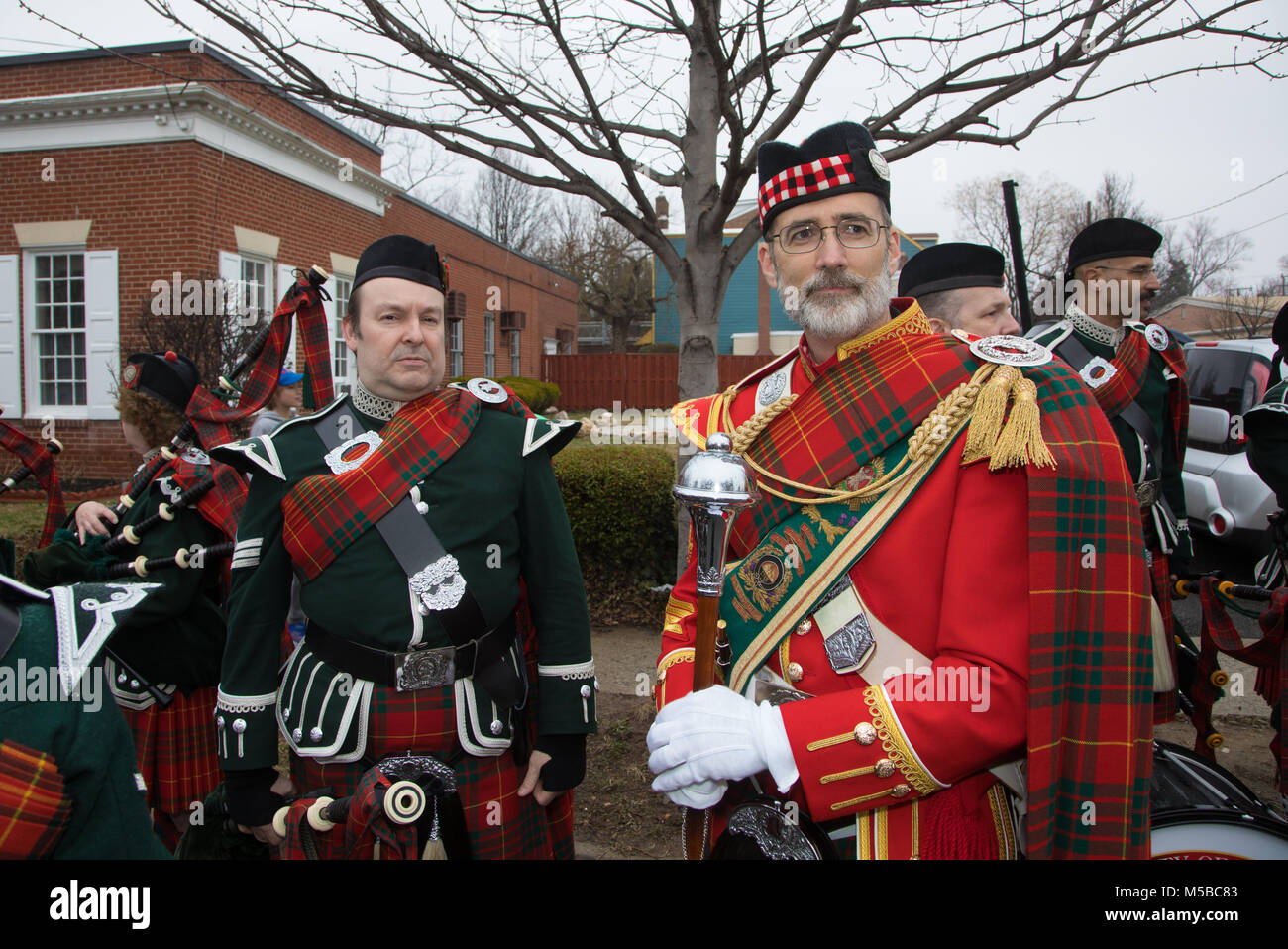 The City of Alexandria Pipes and Drums (CAPD) participate in the