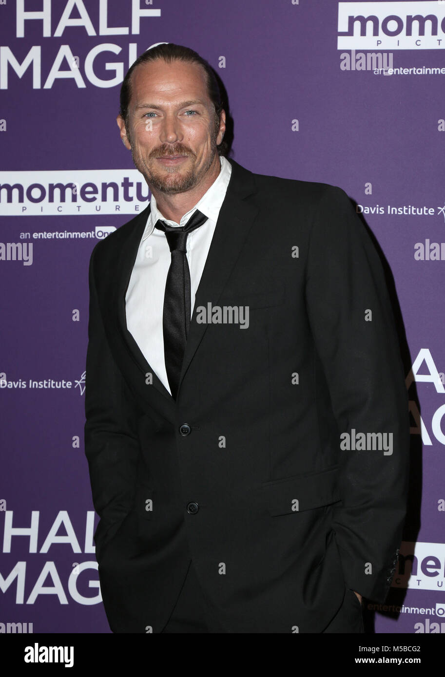 West Hollywood, Ca. 21st Feb, 2018. Jason Lewis, at Premiere Of Momentum Pictures' 'Half Magic' at the The London Hotel In West Hollywood on February 21, 2018. Credit: Faye Sadou/Media Punch/Alamy Live News Stock Photo