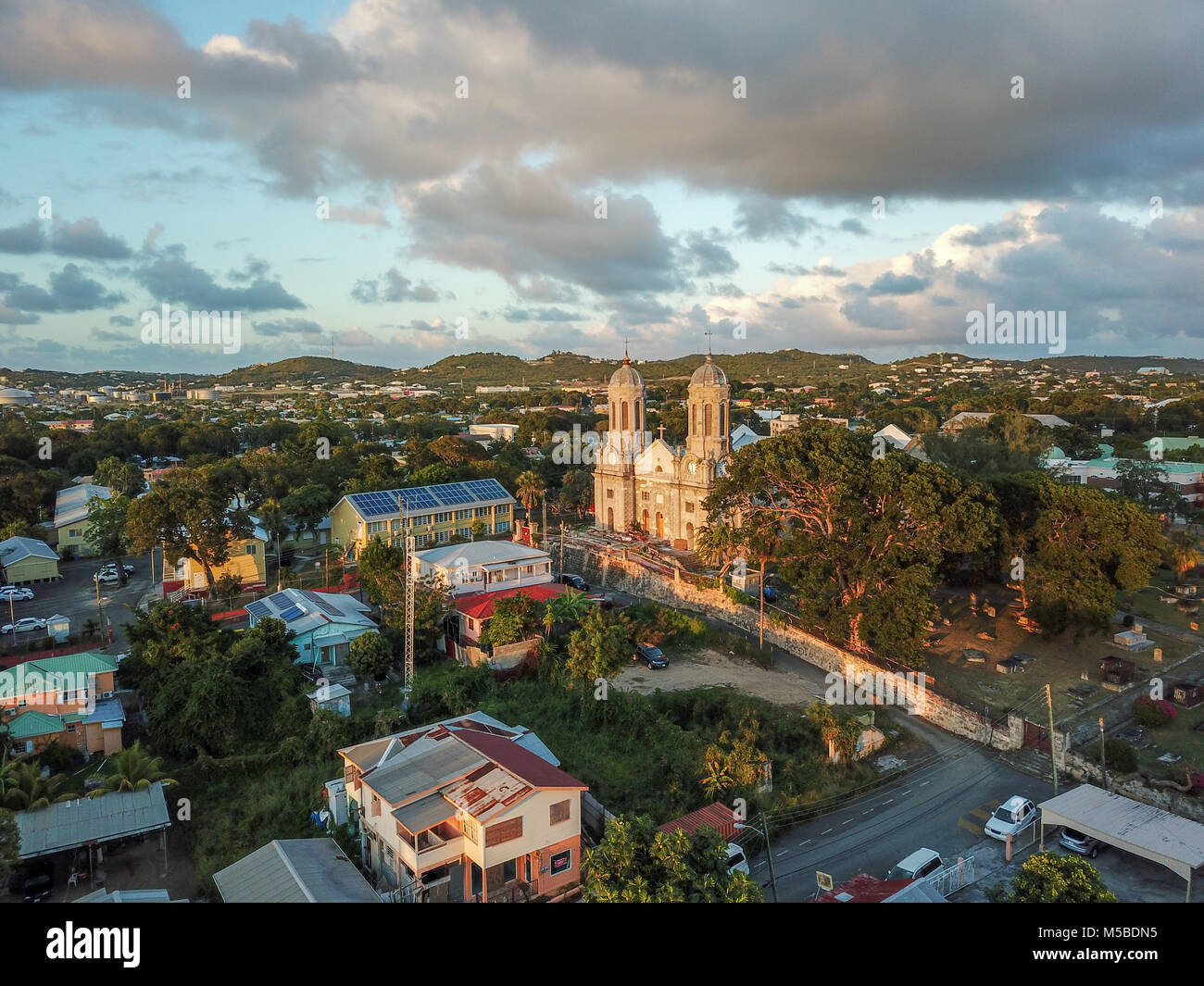 Saint John's Cathedral, St John's, Antigua Stock Photo