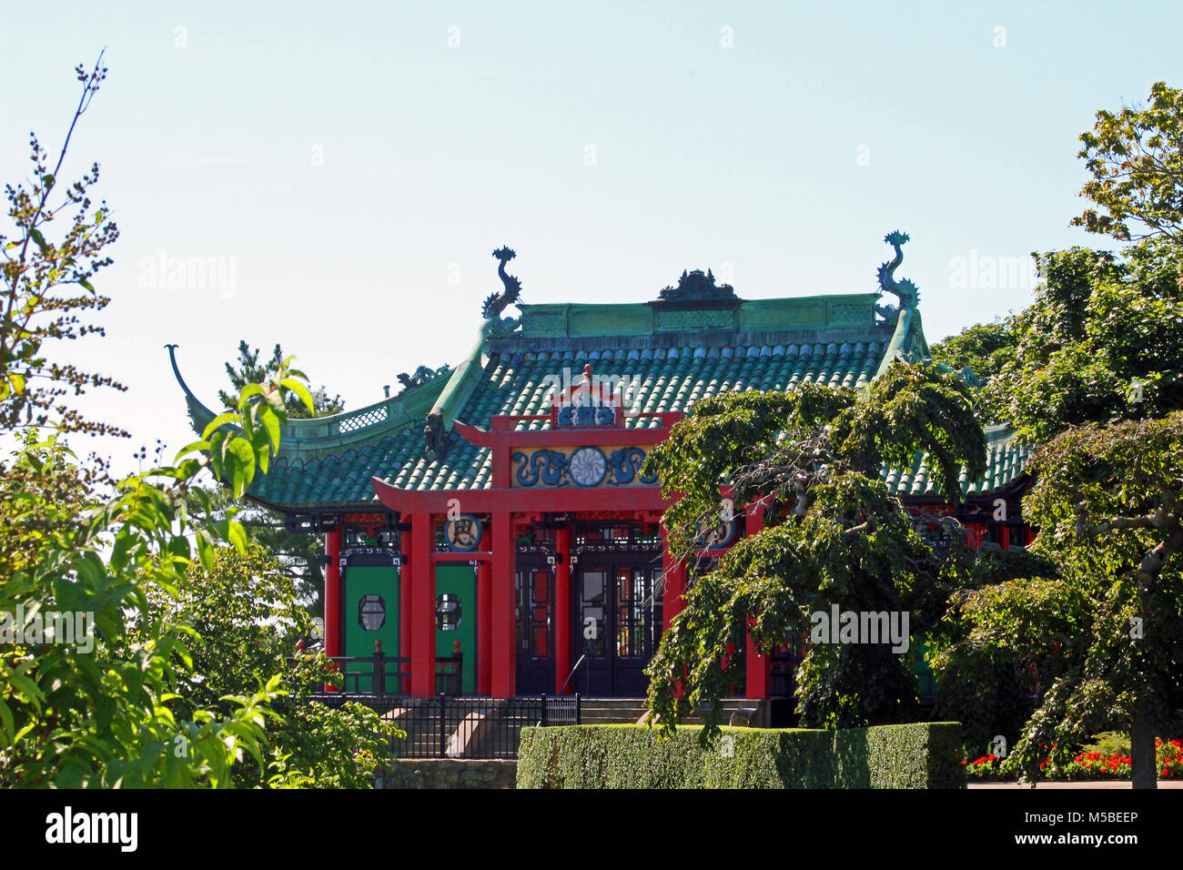 Chinese Tea house, Newport Rhode Island Stock Photo Alamy