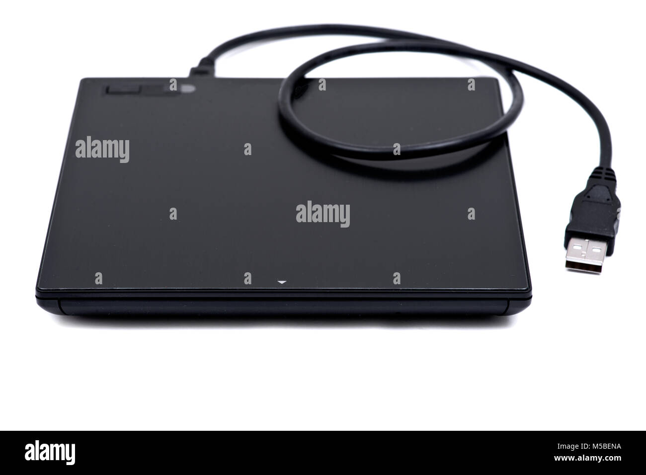 Black ultra thin smart powered portable, external cd, dvd reader writer