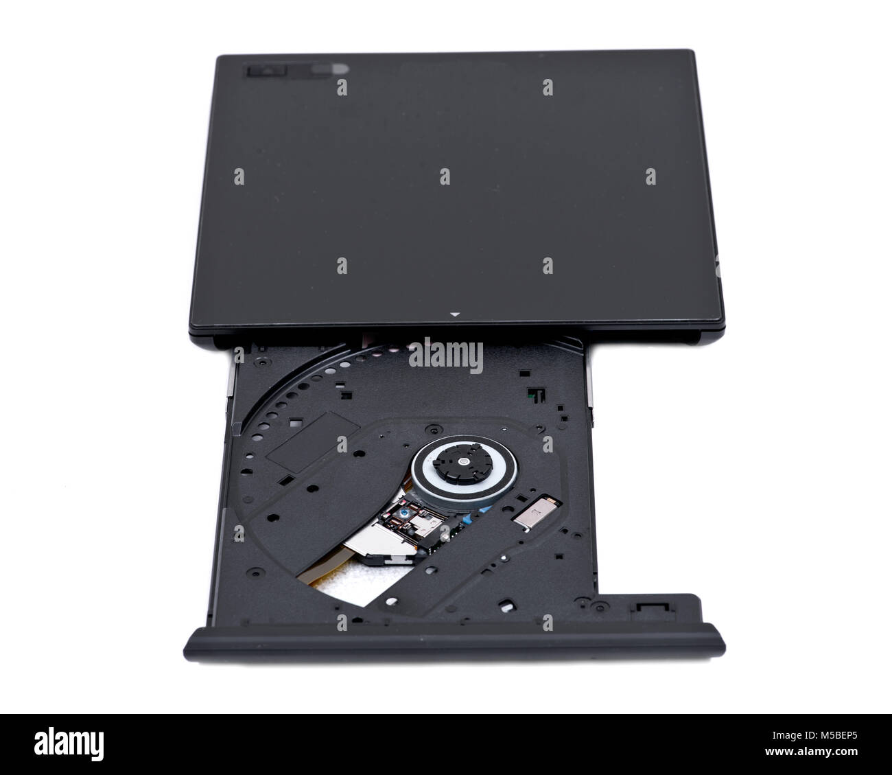 Black ultra thin smart powered portable, external cd, dvd reader writer