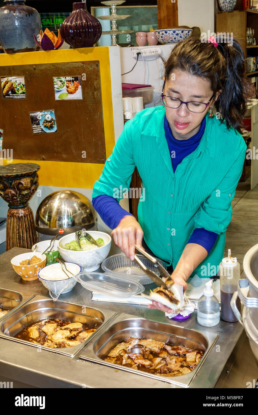 Buenos Aires Argentina,Bao Kitchen Taiwan Bistro,Asian Asians ethnic immigrant immigrants minority,restaurant restaurants food dining eating out cafe Stock Photo