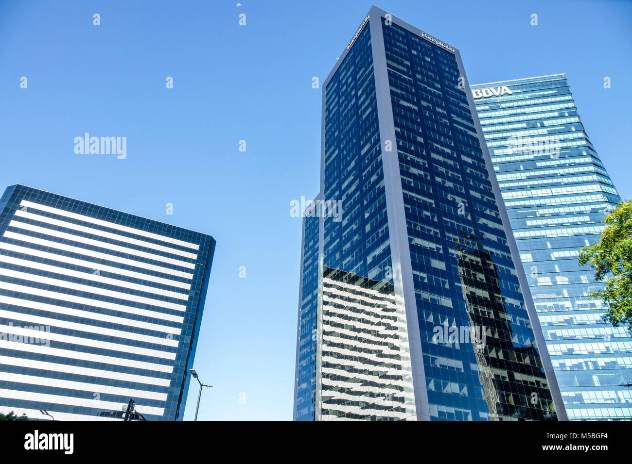 Buenos Aires Argentina,San Nicolas,Catalinas Norte business complex,office buildings,skyscrapers,Torre BACS,Torre Alem Plaza,modern,architecture,city Stock Photo