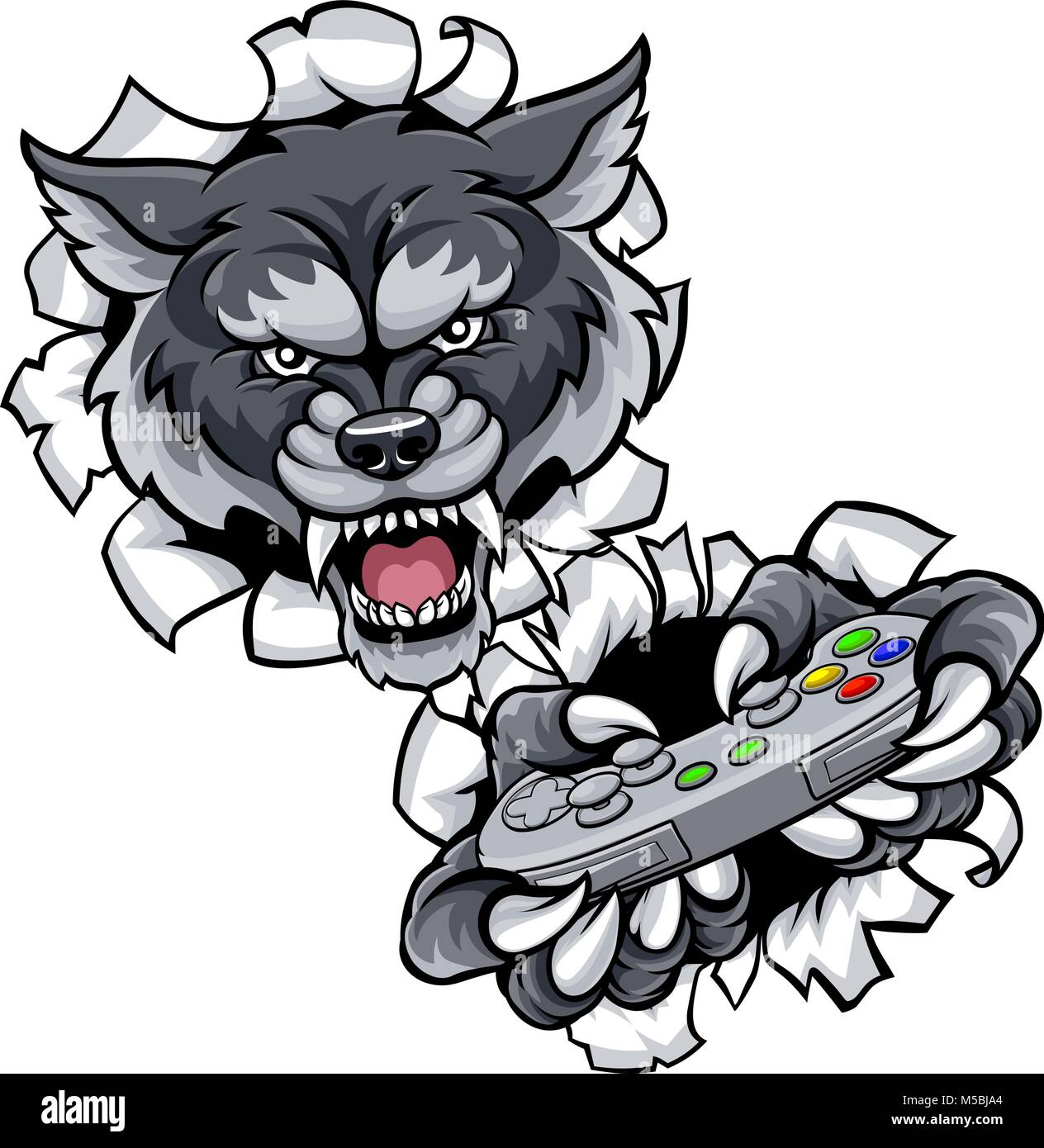 Gaming Wolf Stock Illustrations – 1,443 Gaming Wolf Stock Illustrations,  Vectors & Clipart - Dreamstime