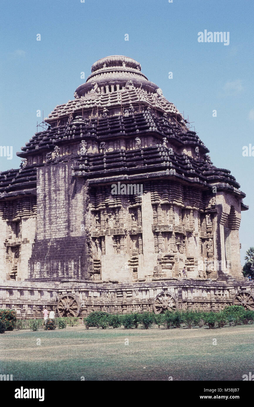 Side view of Konark Sun Temple in Orissa, India Stock Photo