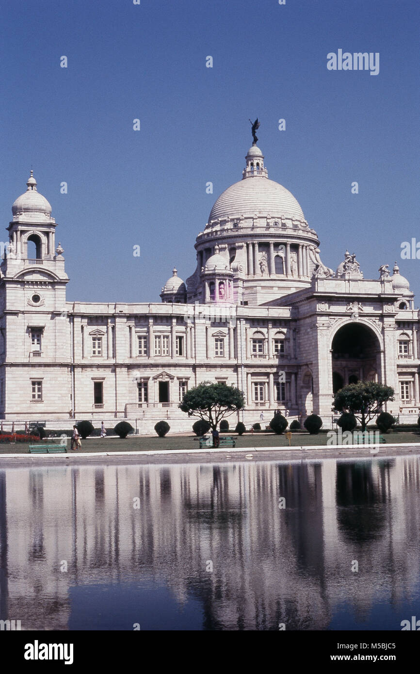 Victoria Memorial Hall in Calcutta, West Bengal, India Stock Photo
