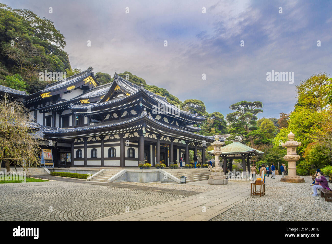 Japan, Kamakura City, Kannon Hase-dera Temple, Stock Photo