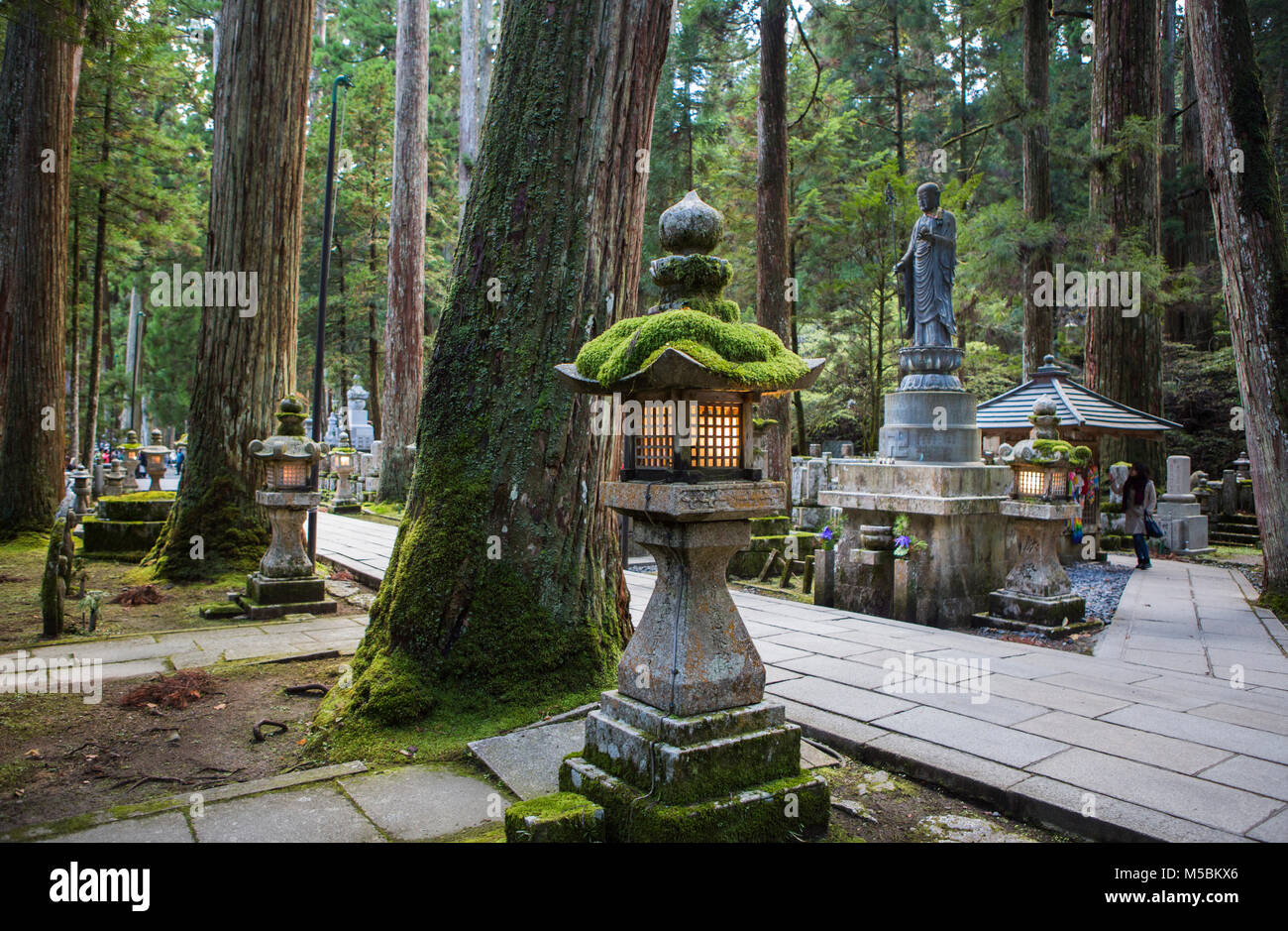 Japan, Wakayama, Koyasan (Mount Koya), Okunoin Grave yard Stock Photo
