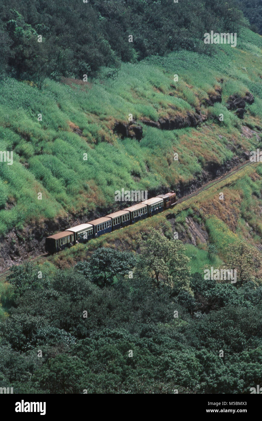 Neral Matheran mini train District Alibag in Maharashtra, India Stock Photo