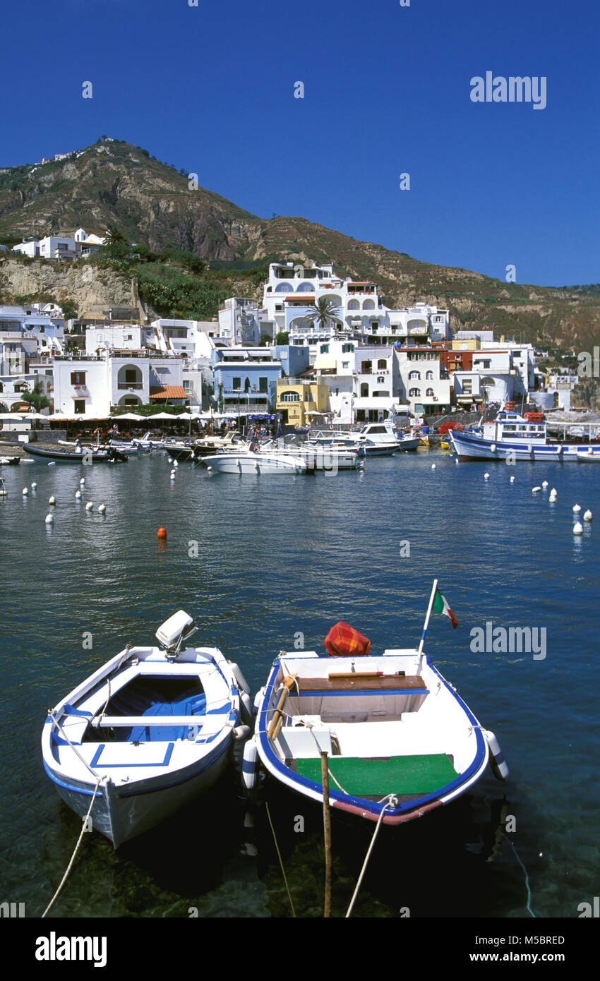 Sant Angelo harbour, Ischia island, Italy, Europe, Stock Photo