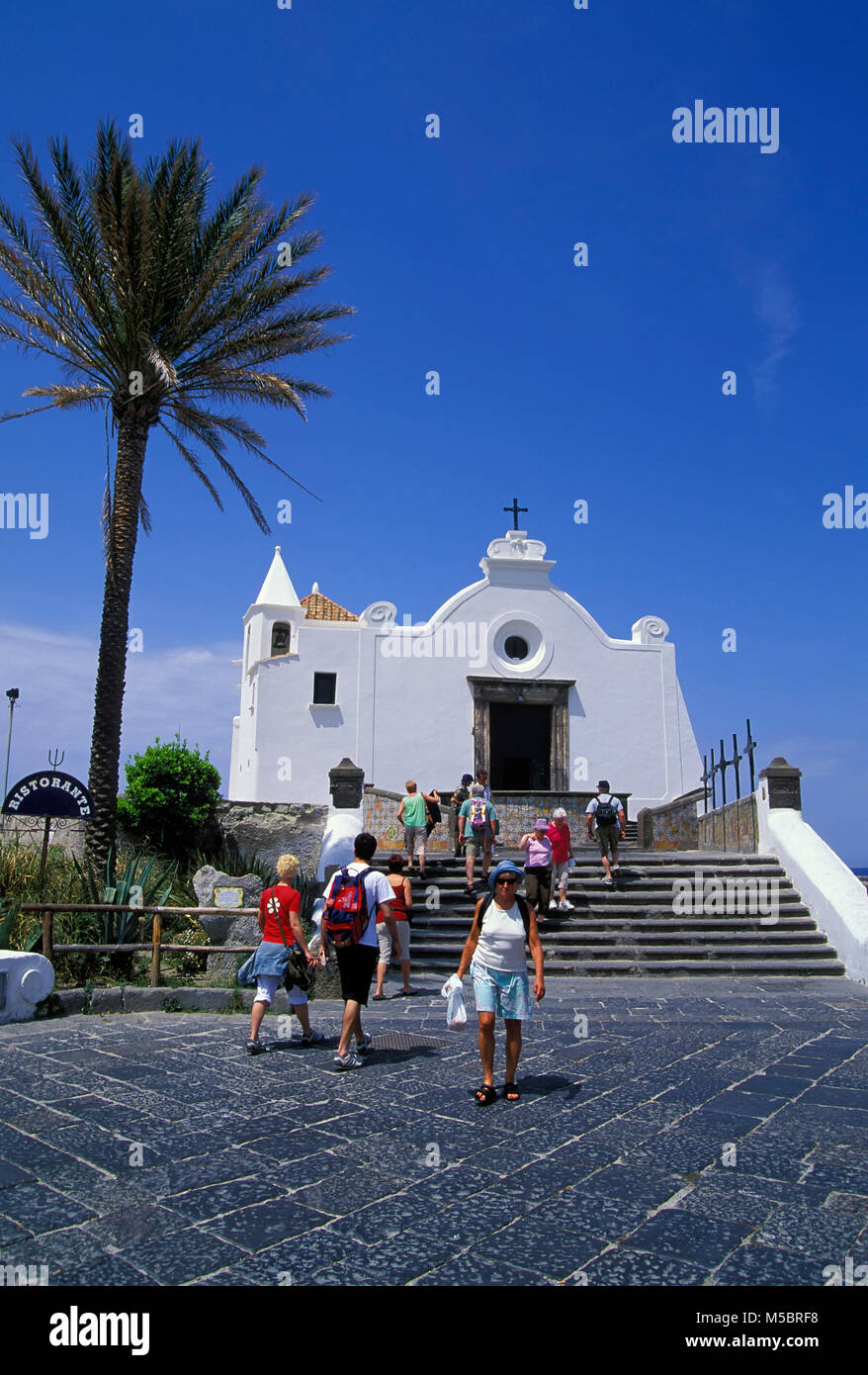 Forio,church Chiesa del Soccorso,  Ischia island, Italy, Europe Stock Photo
