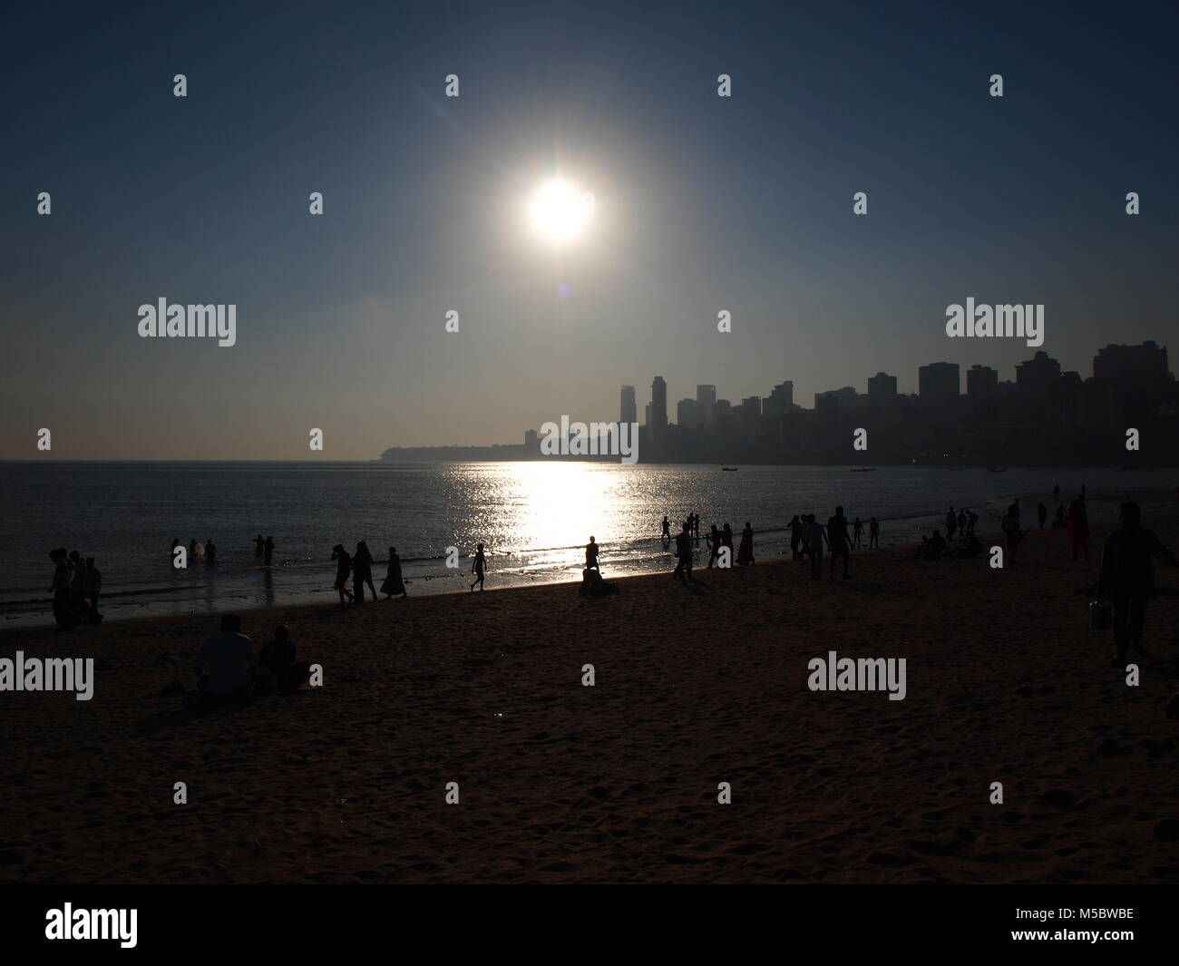 Sunset in Mumbai Stock Photo Alamy