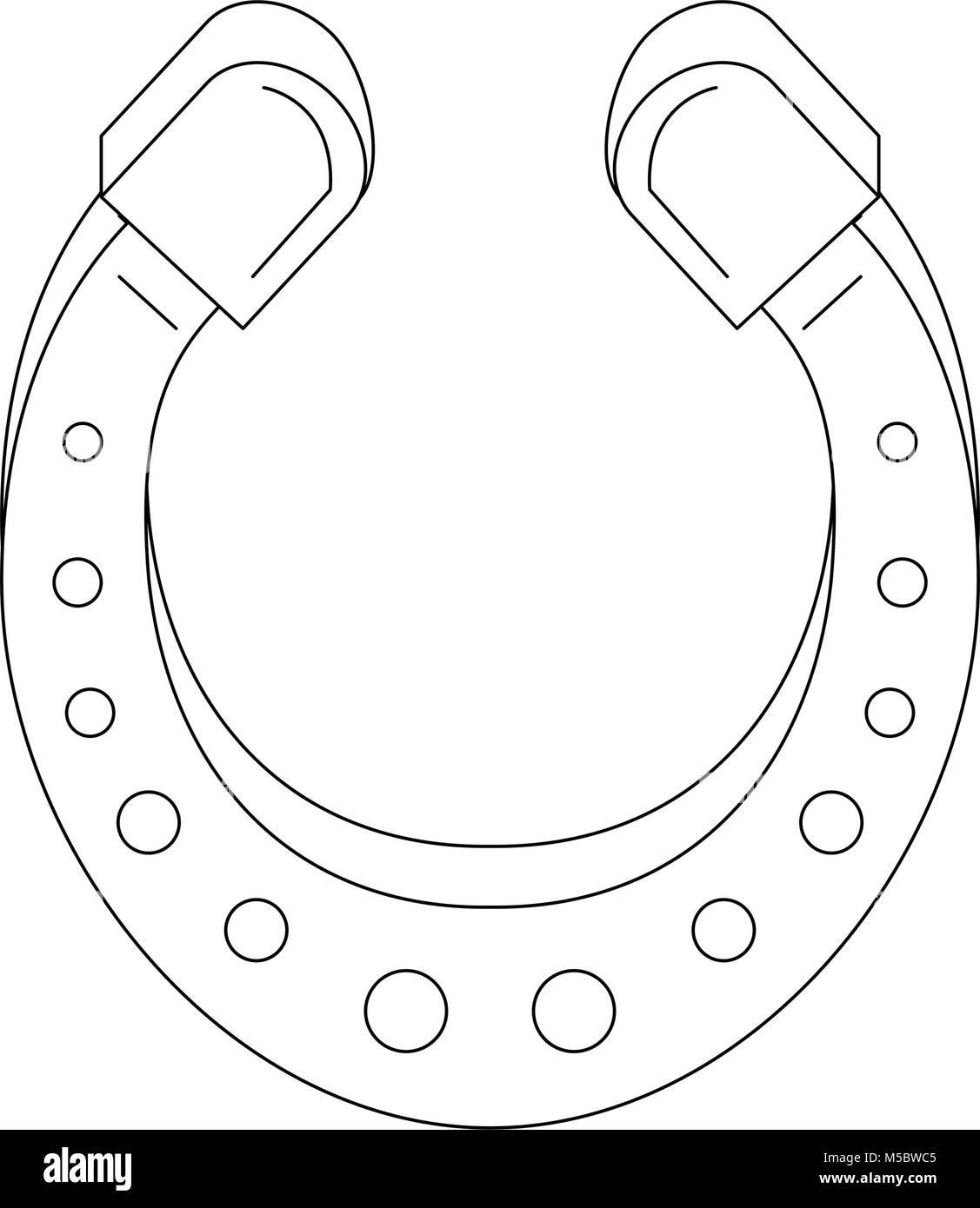 Horseshoe lucky symbol Stock Vector Image & Art Alamy