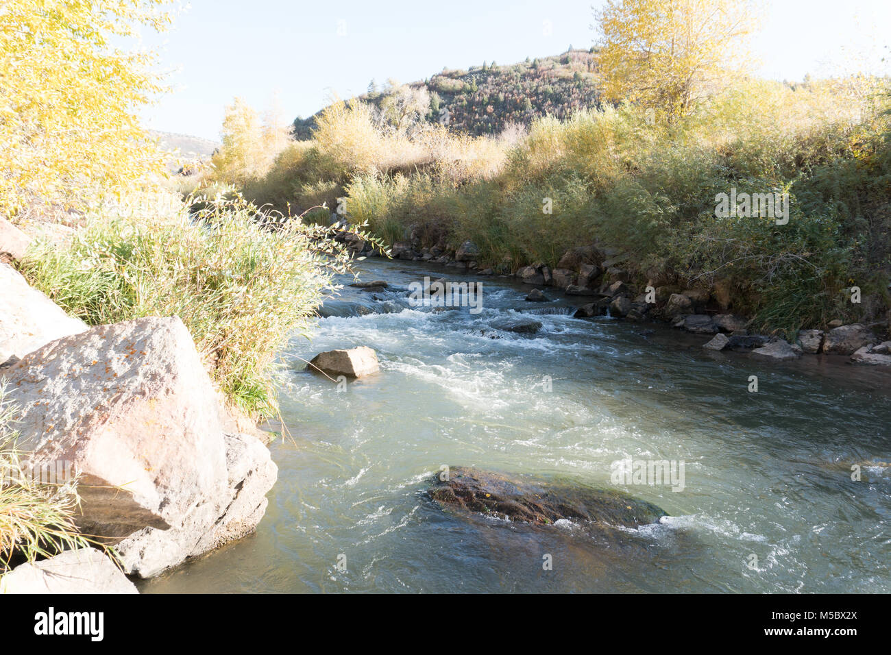 A beautiful flowing river Stock Photo