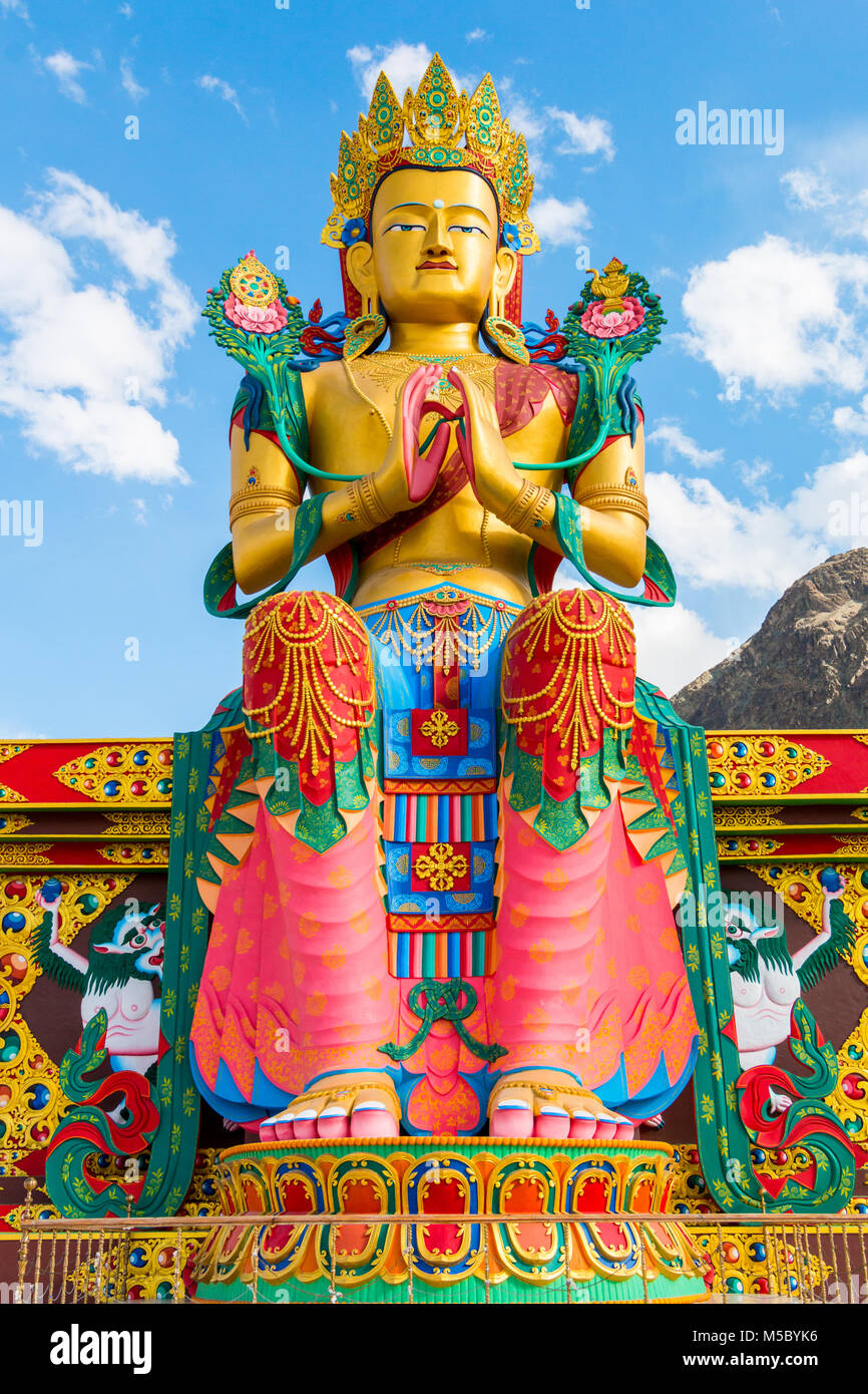 Diskit Monastery Buddha Statue, Nubra Valley, Leh Ladakh, Jammu Kashmir