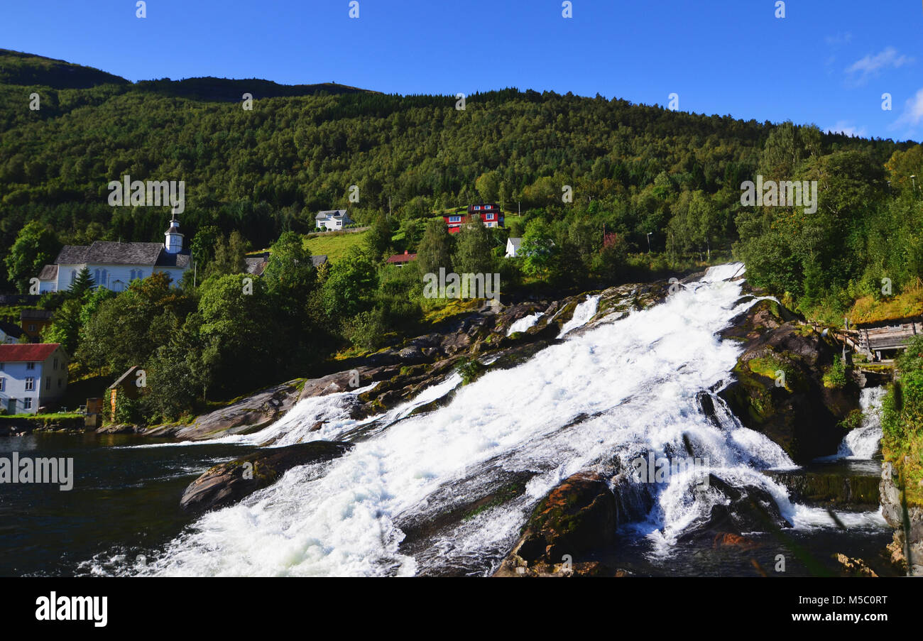 hellesyltfossen-waterfall-hi-res-stock-photography-and-images-alamy