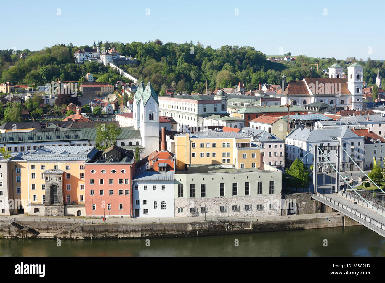 Old Town, Passau, Lower Bavaria, Bavaria, Germany, Europe   I  Altstadt, Passau, Niederbayern, Bayern, Deutschland, Europa, Bayern, Deutschland, Europ Stock Photo