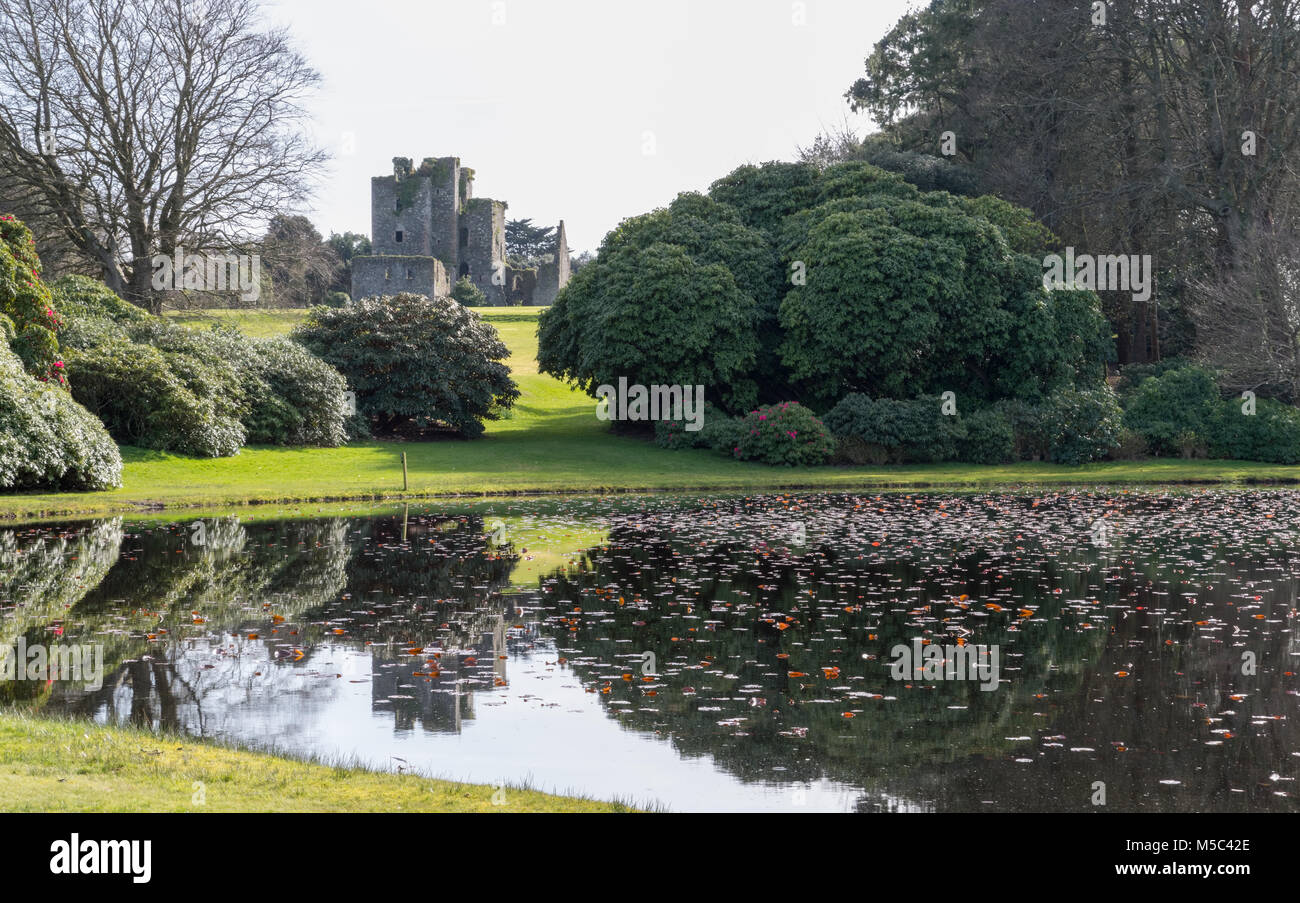 Castle Kennedy and Gardens in Stranraer, Scotland Stock Photo