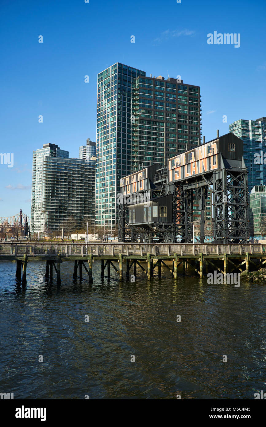 Gantry State Park in Long Island City Stock Photo