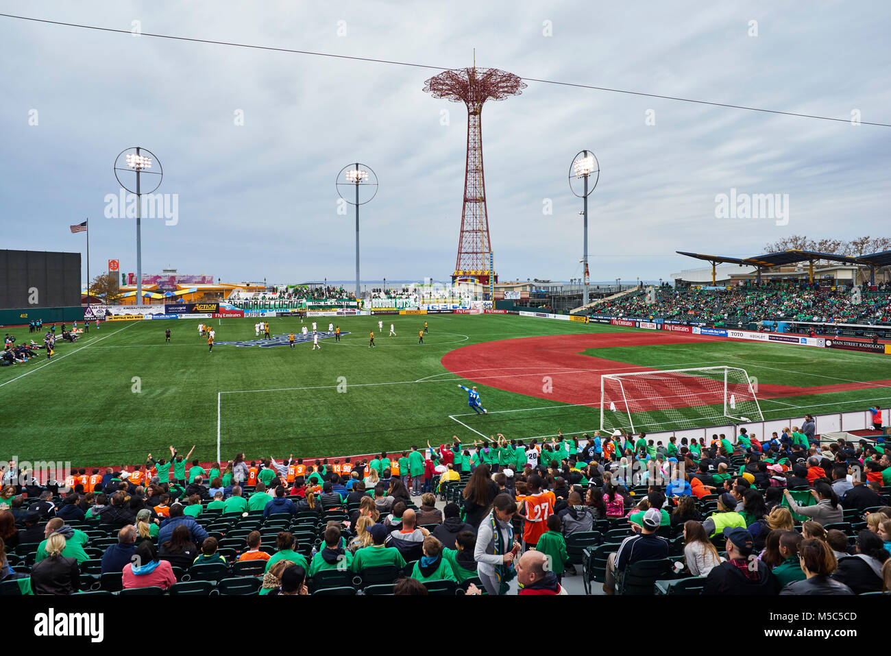 Raul Gonzalez Blanco playing his last game as professional with Cosmos win 2–1 against the Strikers Stock Photo