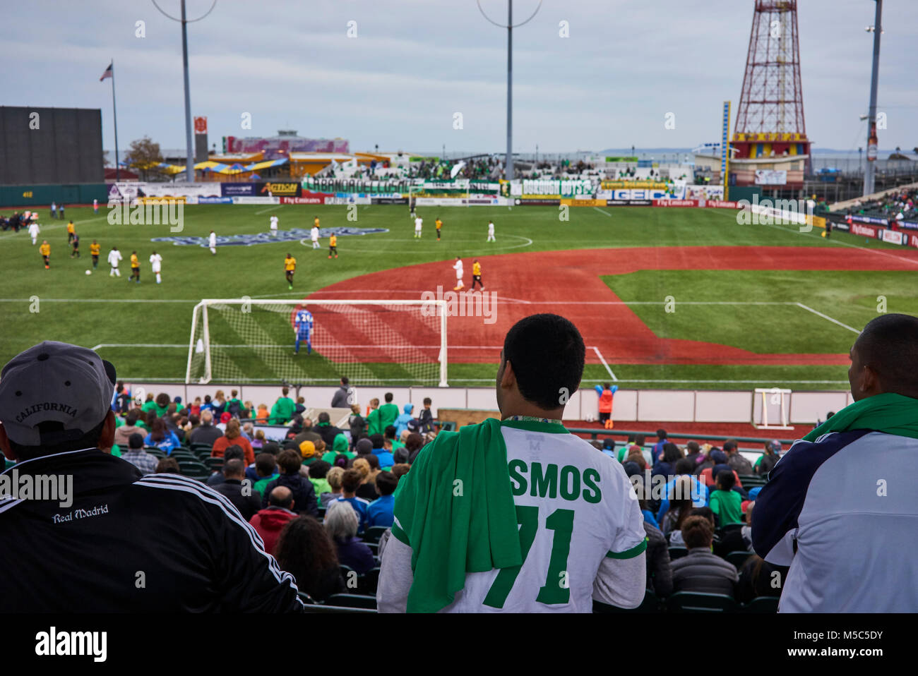 Raul Gonzalez Blanco playing his last game as professional with Cosmos win 2–1 against the Strikers Stock Photo