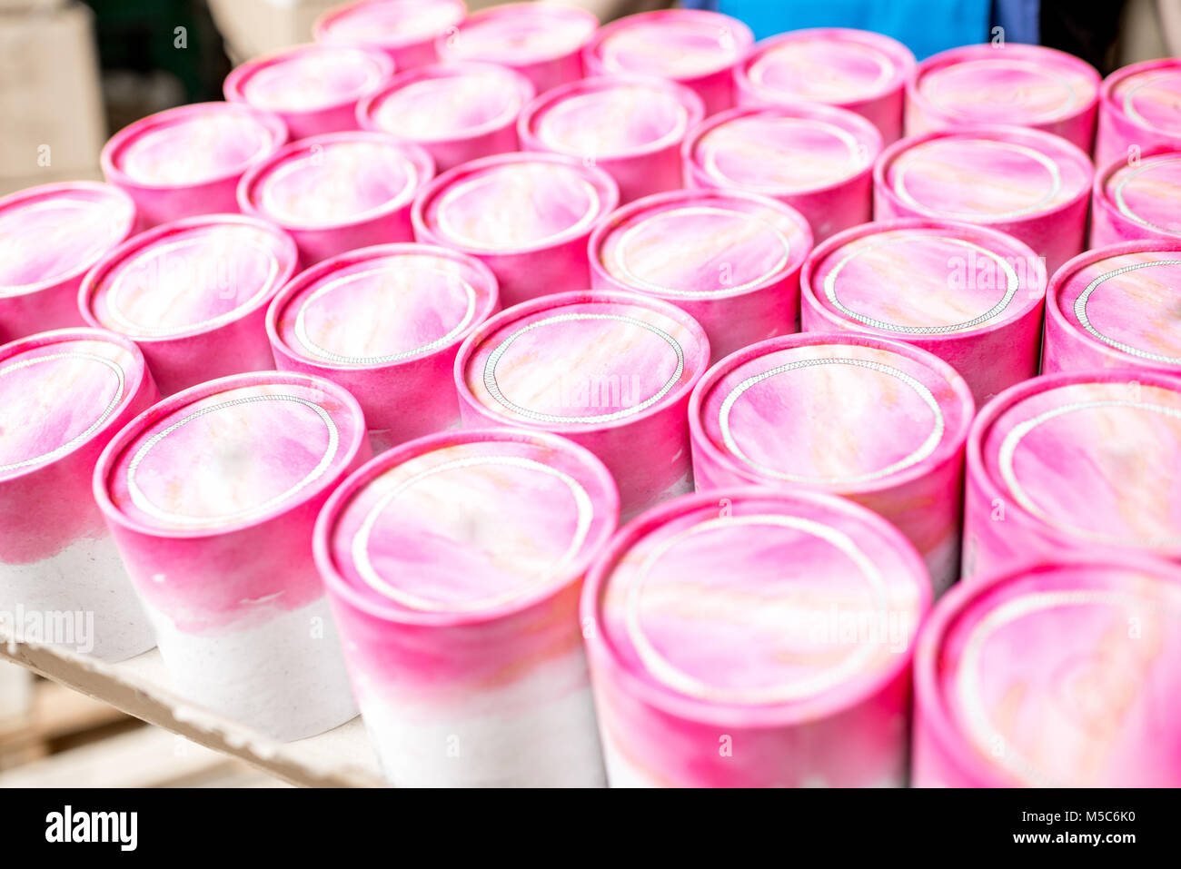 Paper tubes packaging Stock Photo Alamy