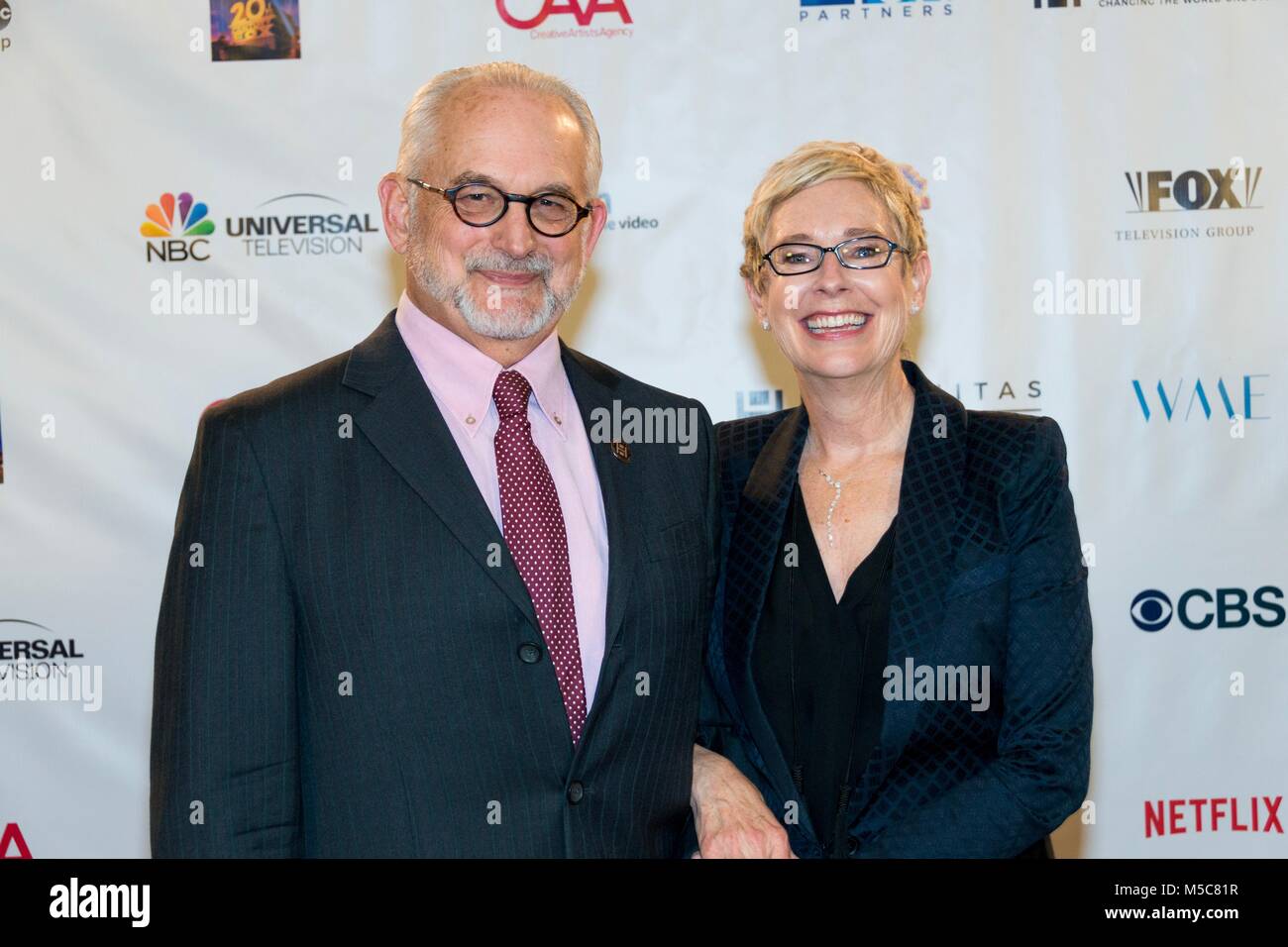 John Sacret Young and Cathleen Young  at the Humanitas awards 2018 Stock Photo