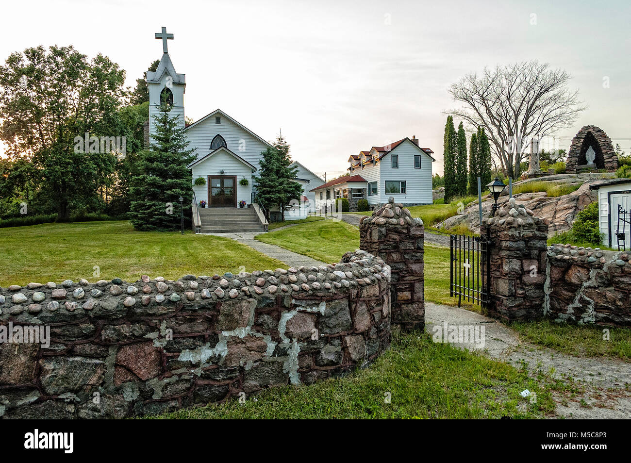 The Holy Family Catholic Church in Britt, Ontario Stock Photo Alamy