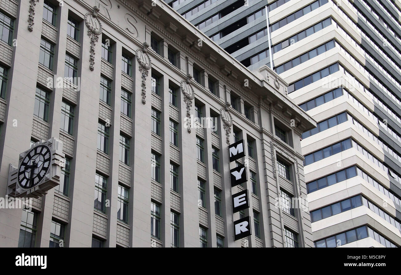 Myer department store in Melbourne Stock Photo Alamy